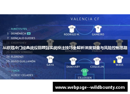 从欧冠冷门经典战役回顾到实战投注技巧全解析深度复盘与风险控制思路