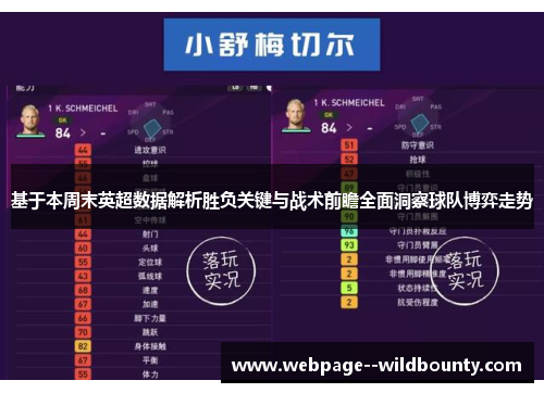 基于本周末英超数据解析胜负关键与战术前瞻全面洞察球队博弈走势